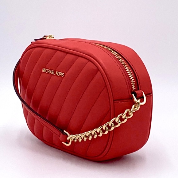 MICHAEL KORS ROSE SM OVAL CAMERA XBODY DR SANGRIA - Picture 5 of 16